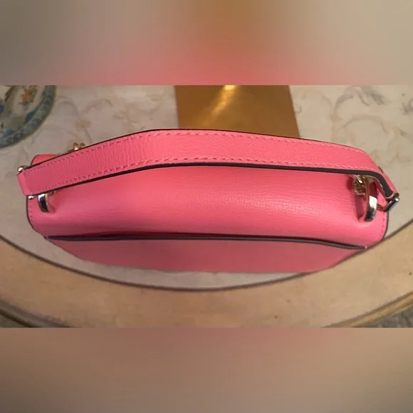 Kate Spade ♠️ -EUC-Remi Flap Pink Shoulder/Crossbody Bag w/Chain Strap PRISTINE